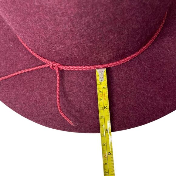 NEW GAP 100% wool fedora hat‎ Size M/L beet wine color - Picture 8 of 8